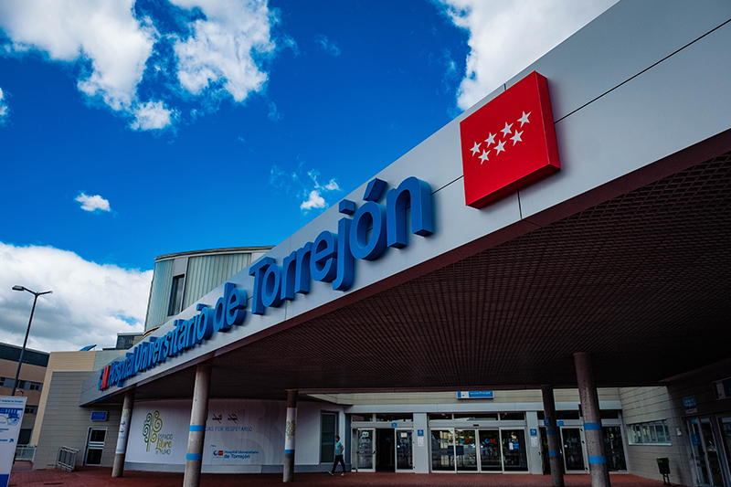 Fachada del Hospital Universitario de Torrejón